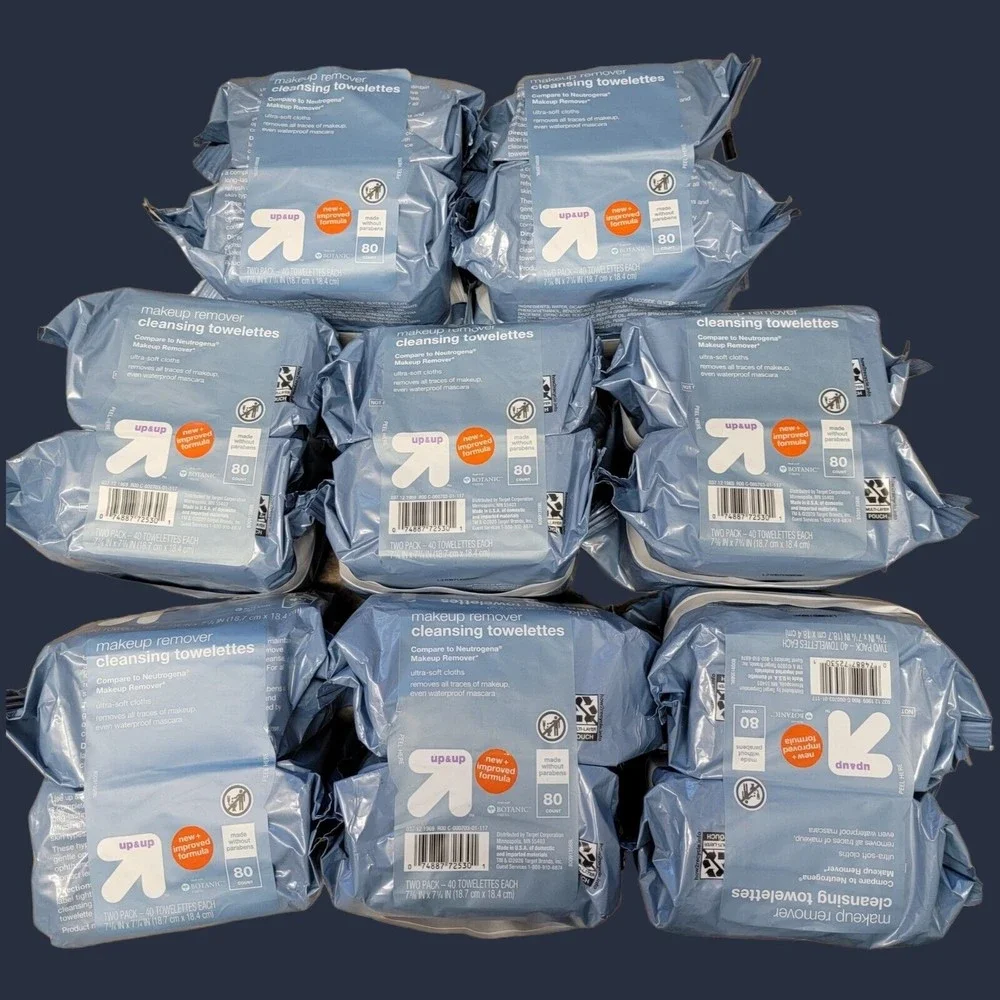 16x Up & Up Makeup Remover Cleansing Towelettes 40x16‎ Compare to Neutrogena